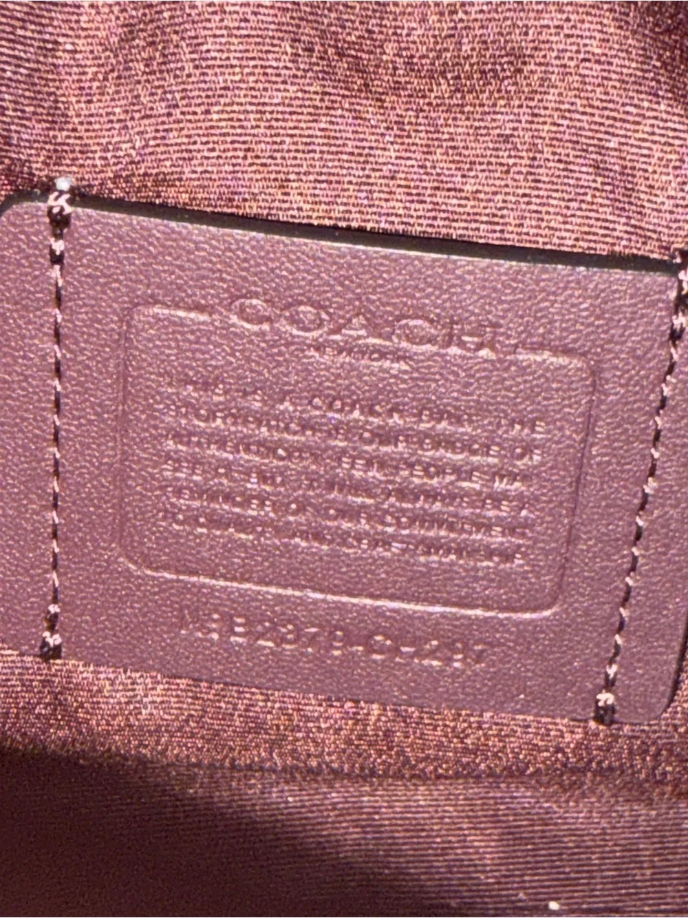 Coach Navy Leather Shoulder Bag with Gold Chain